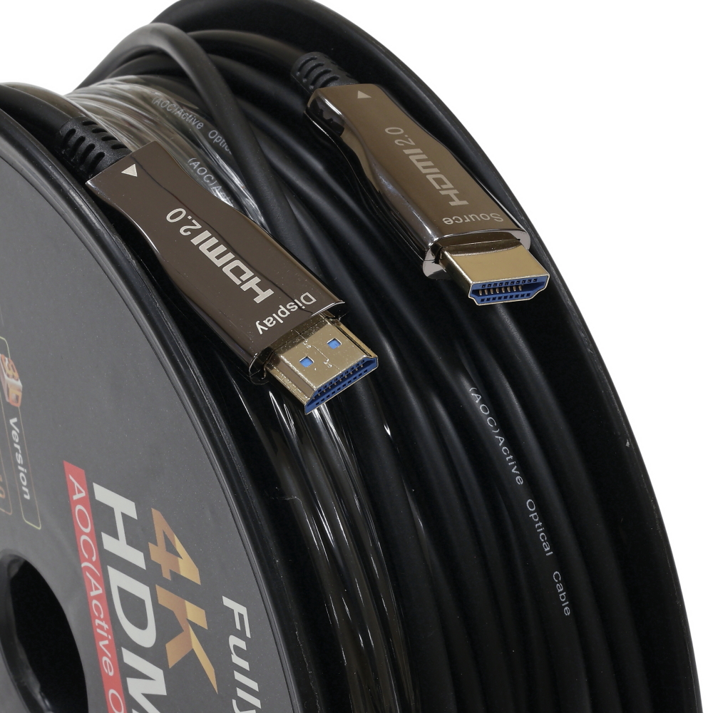 HDMI 2.0 патчкорд 60м з передачею сигнала 4K UHD по оптичному